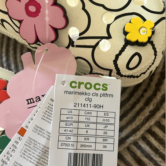 Marimekko x Crocs Classic Platform Clog sz 10 - Picture 4 of 7